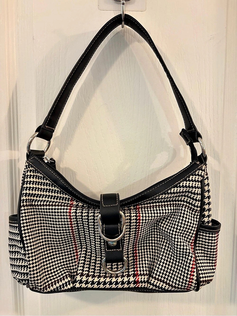 Y2K Chaps Houndstooth Shoulder Bag NWOT